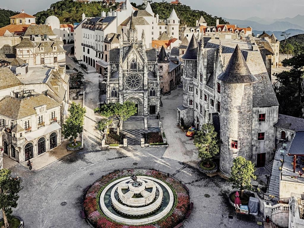 french village castle stay hotel vietnam