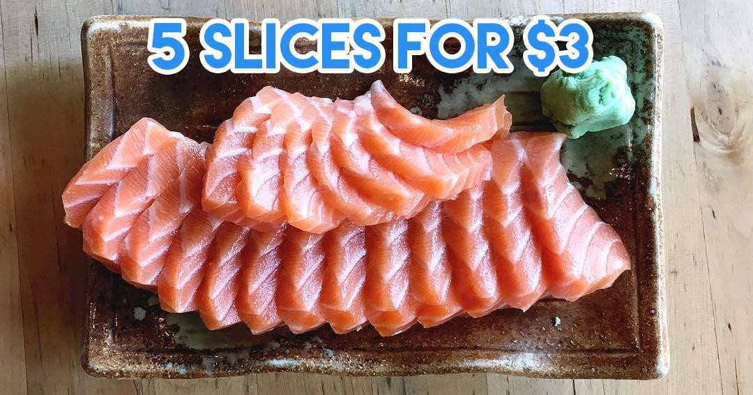 sashimi - 5 slices for $3
