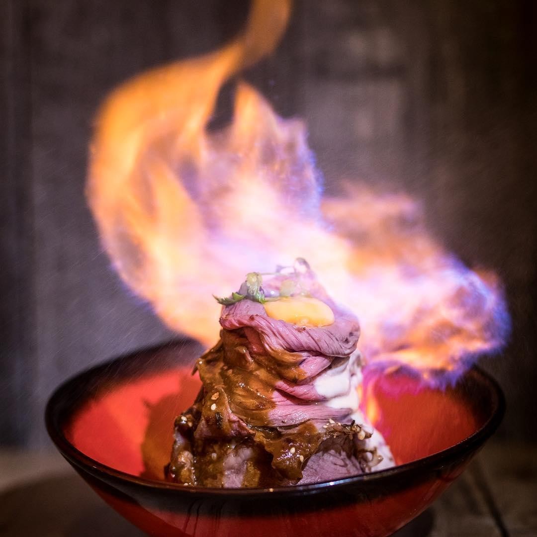 Feb deals - flaming Hokkaido beef bowl