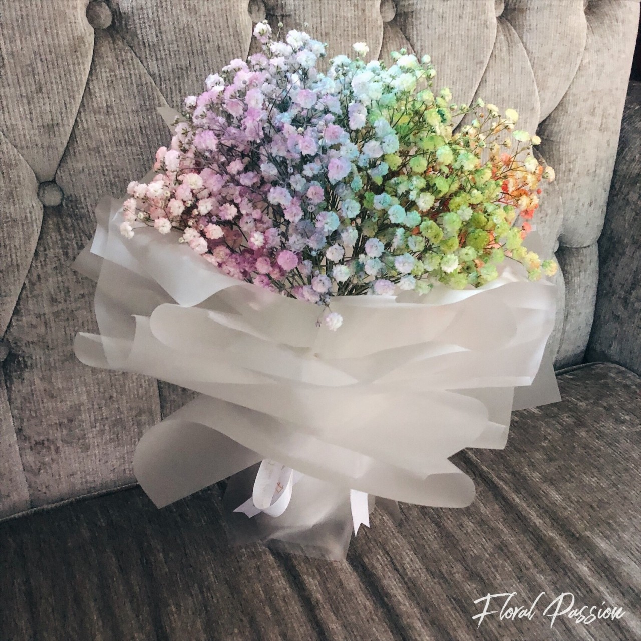 Floral Passion - Rainbow Baby’s Breath