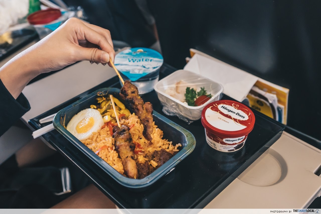 Scoot Premium Meal Combo: Signature Nasi Goreng with Chicken Satay