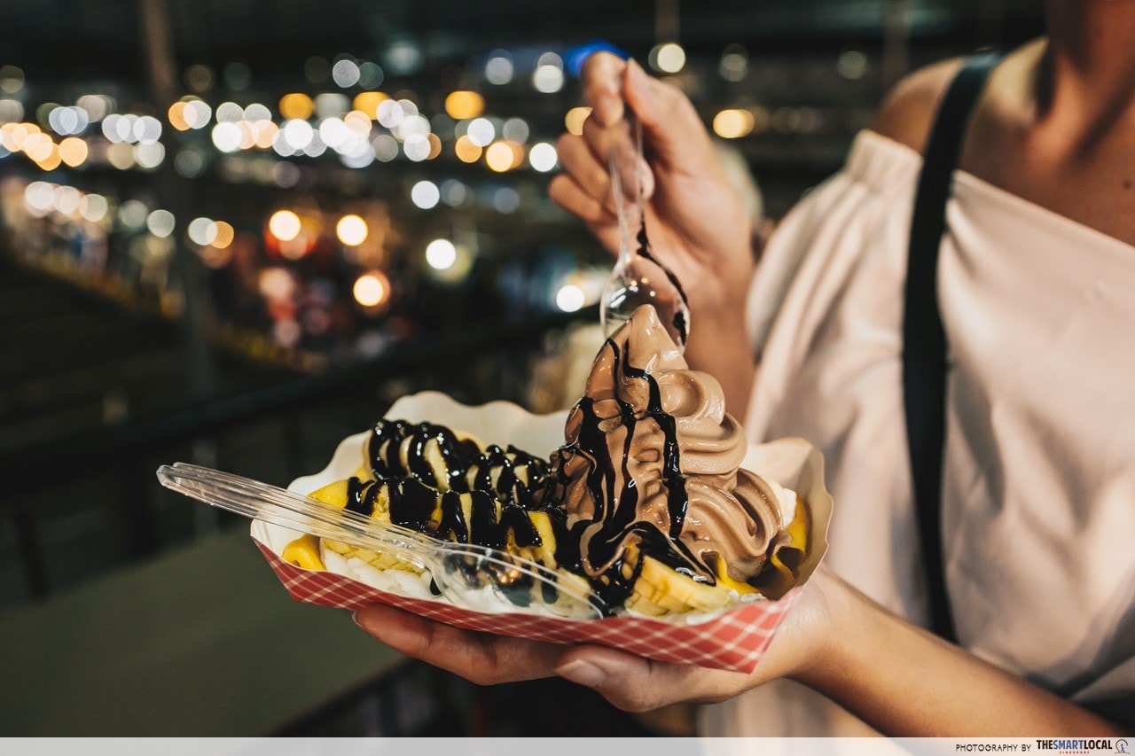Asean Night Bazaar - ice cream banana choco crepe