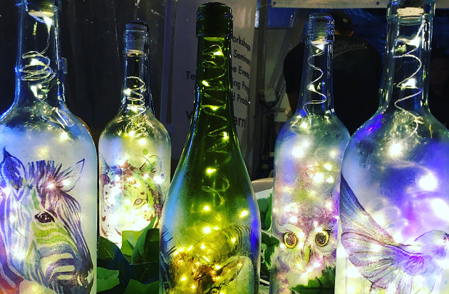 Making beautiful lamps out of your old bottles