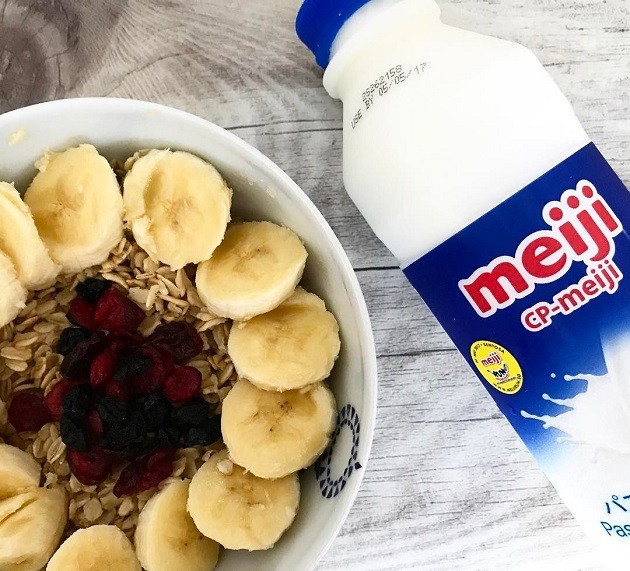 Meiji Milk for breakfast