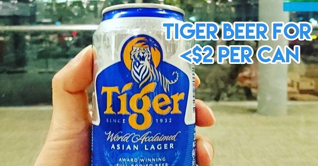 Tiger Beer for less than $2 per can