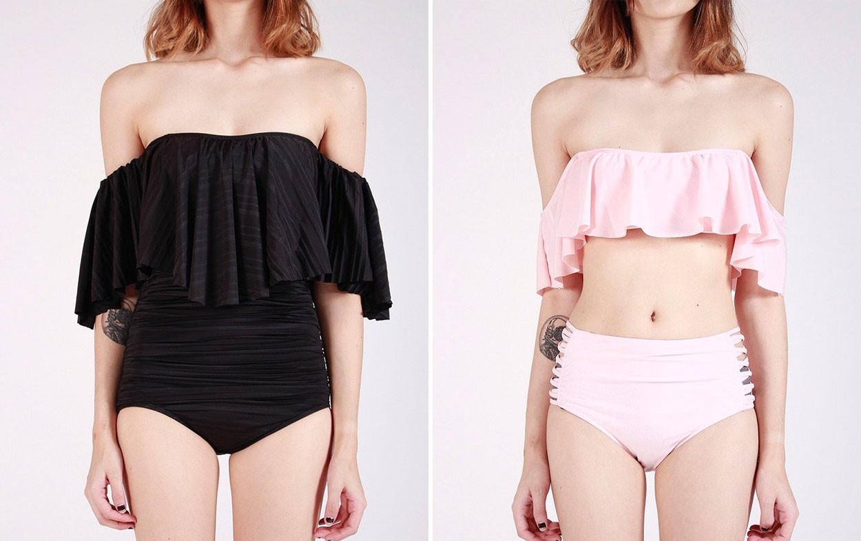 online swimwear shops blogshops monokini bikini off shoulder