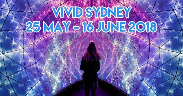 Light installations of Vivid Sydney