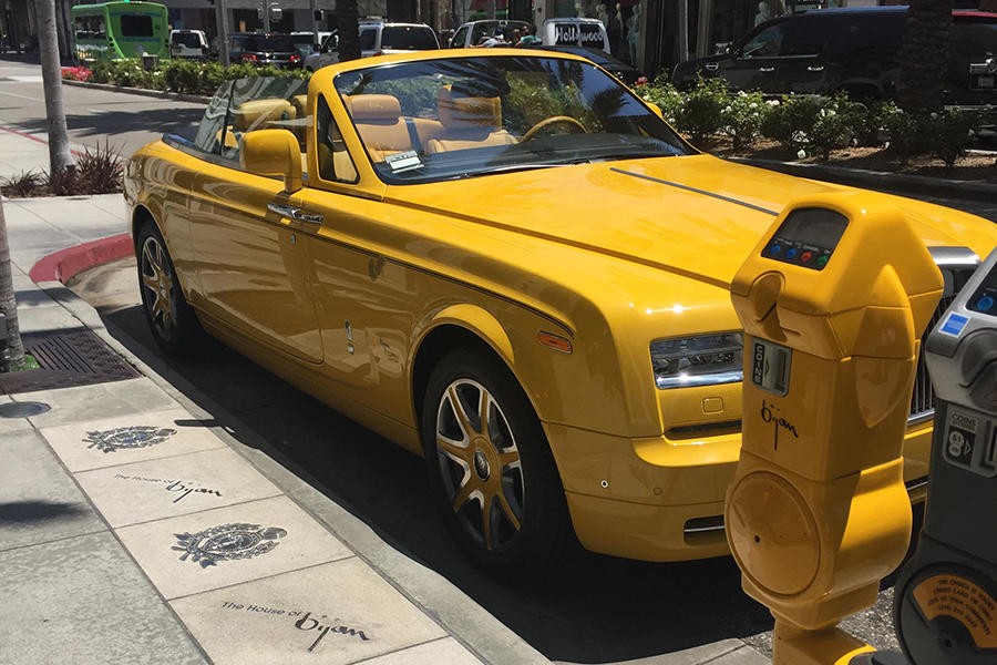 Los Angeles - Yellow Rolls-Royce