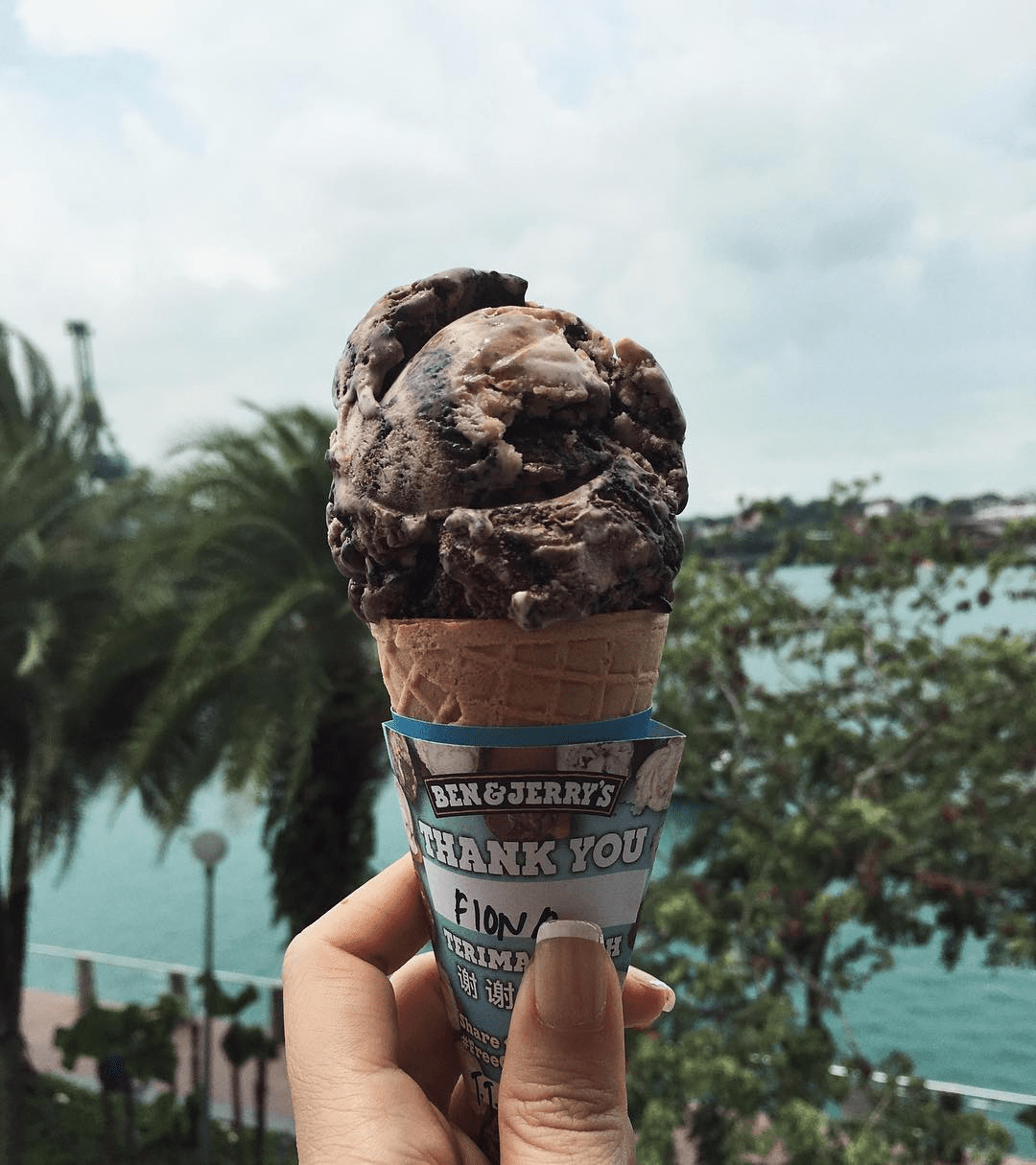 Ben and Jerry free cone day - tonight dough