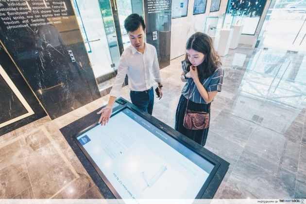 GROHE Spa's interactive table