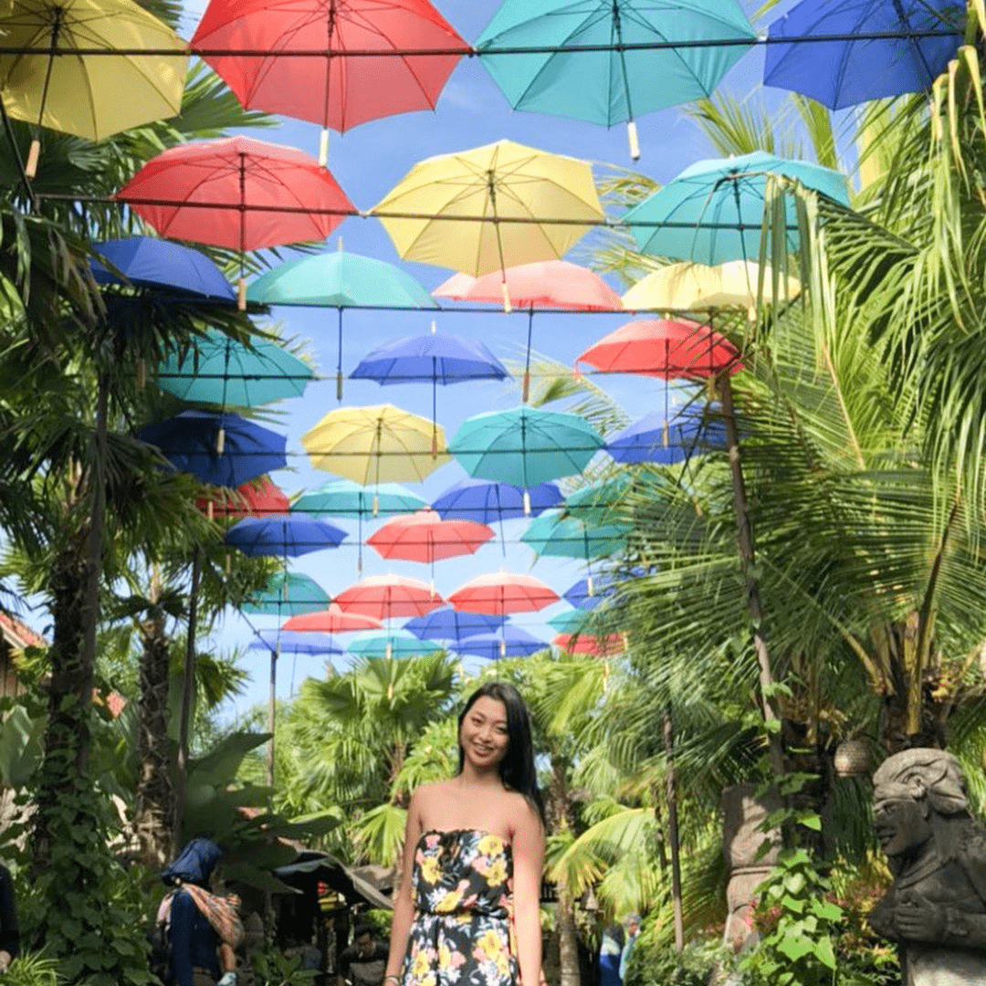 Bali - hanging umbrellas
