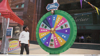 grab pop-up carnival - wheel of rewards