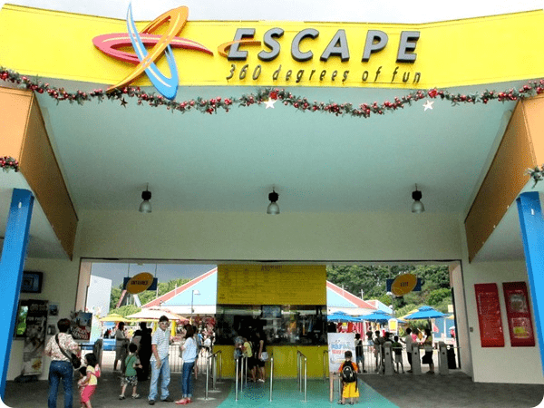 Escape theme park - entrance