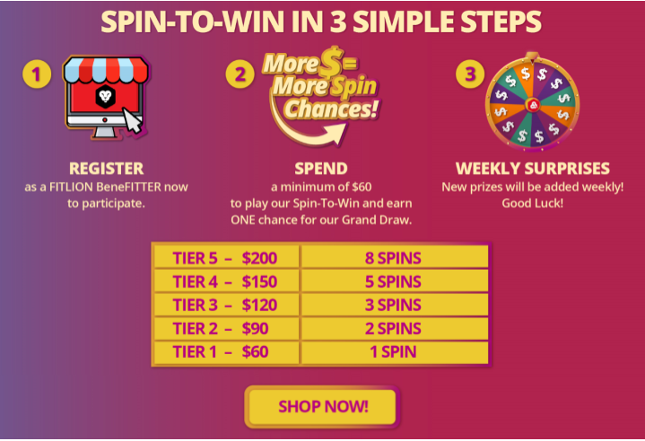 spin to win in 3 simple steps