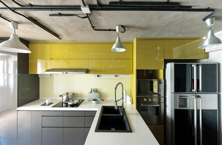 prozfile yellow hdb kitchen