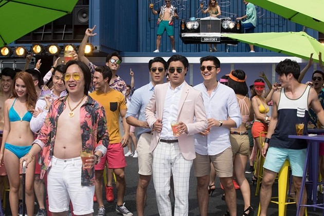 Crazy Rich Asians - container ship party