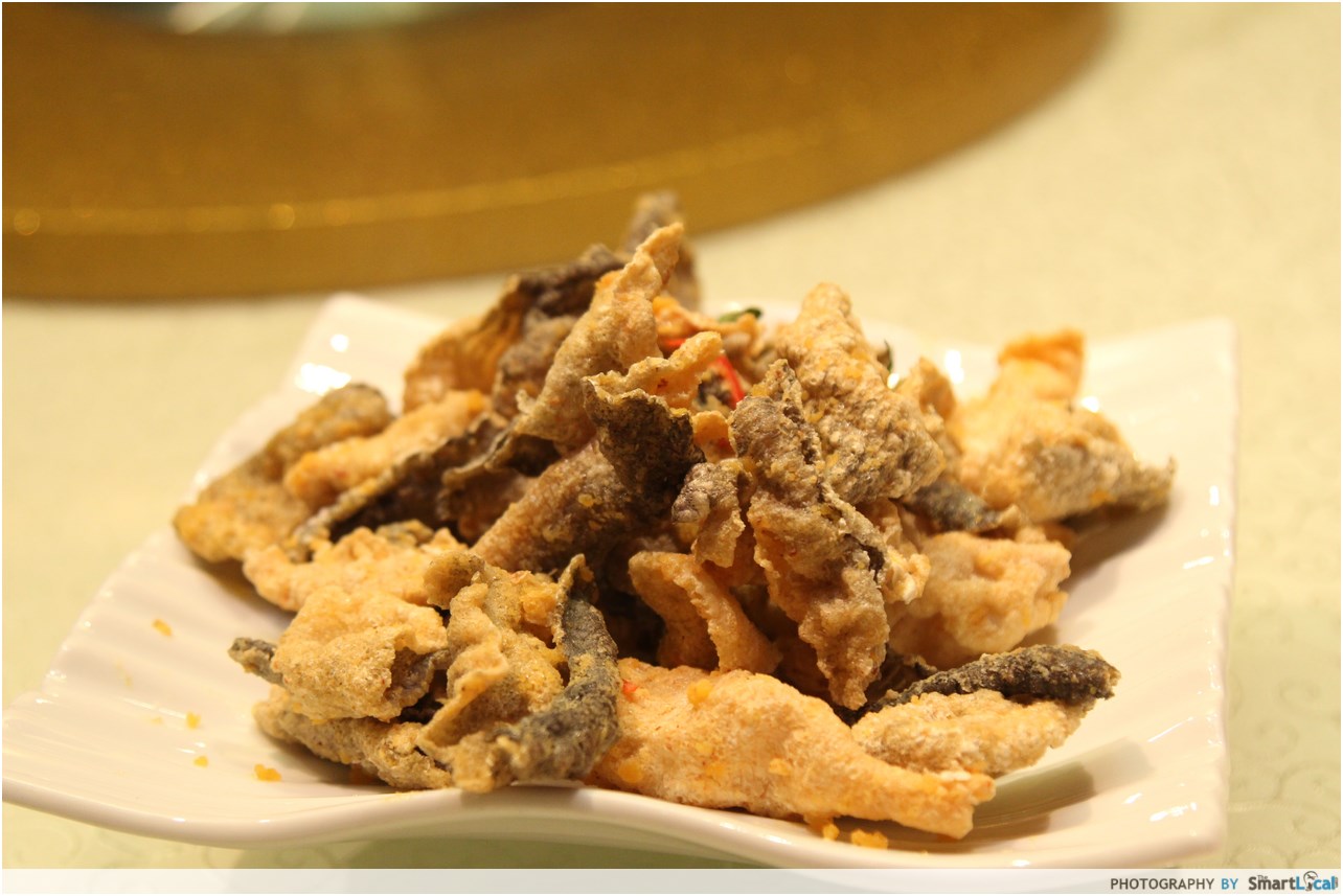 deep fried fish skin