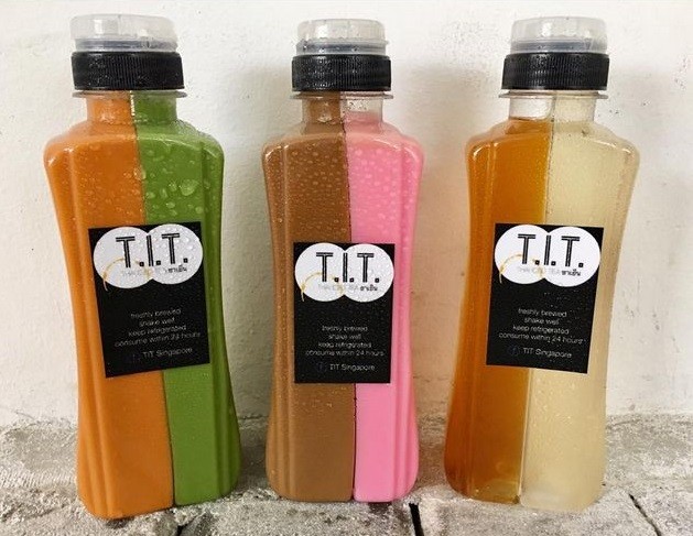 Dual Flavour Thai Iced Tea from T.I.T. Singapore