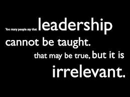 are leaders born or trained