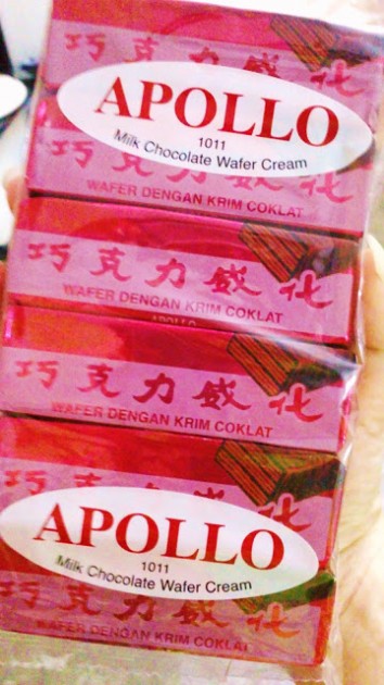 Apollo chocolate wafer biscuit