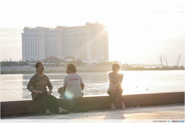 Sunrise in Cambodia Phnom Penh