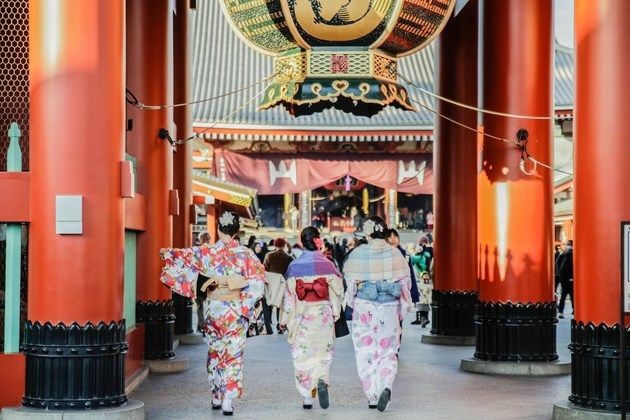 entering Senso-Ji temple Tokyo