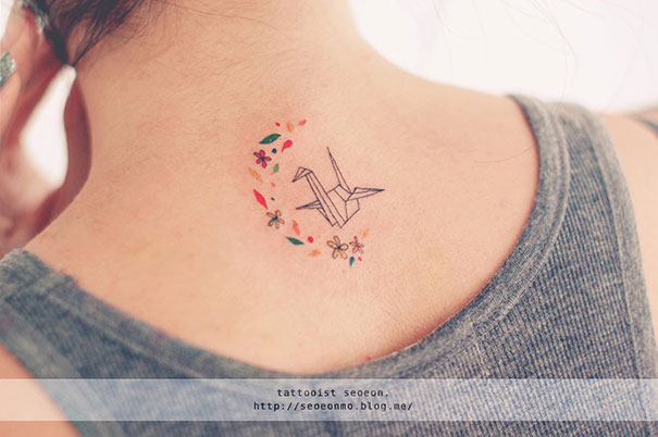The Smart Local - Paper Crane tattoo