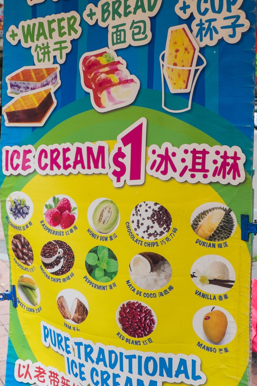 Singapore Culture - Dollar Ice Cream Sandwich Cart