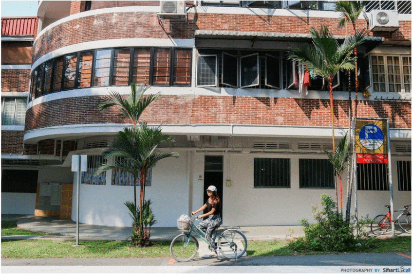 Cycling in Tiong Bahru