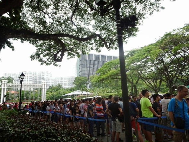 Istana Open House queue