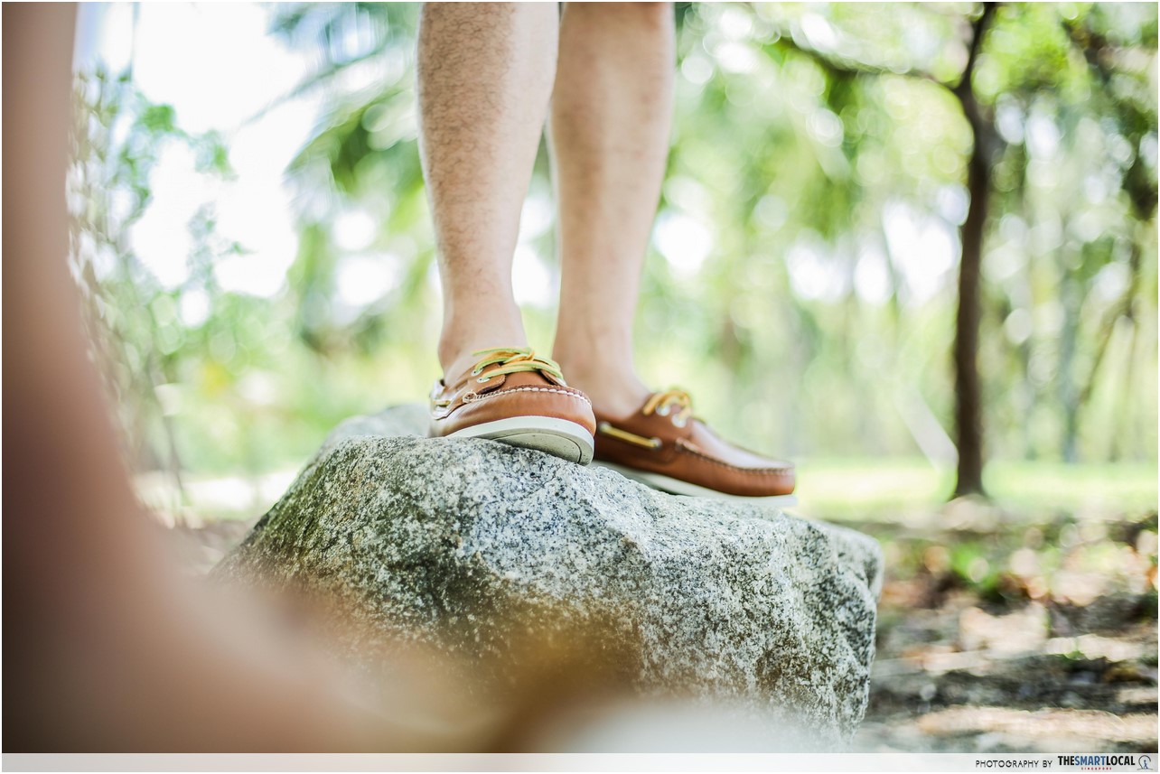 exploring lazarus island with sperry shoes