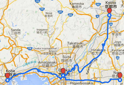 The Smart Local - Overview of Kyoto, Nara, Kobe from Osaka