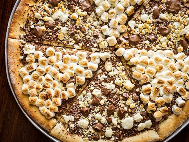 chocolate chunk pizza from Max Brenner 