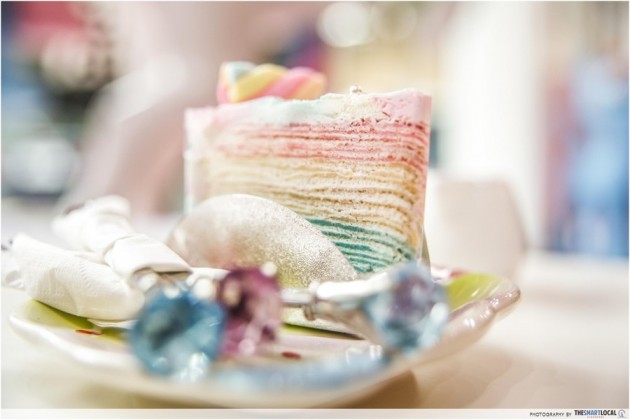 rainbow crepe cake unicorn cafe