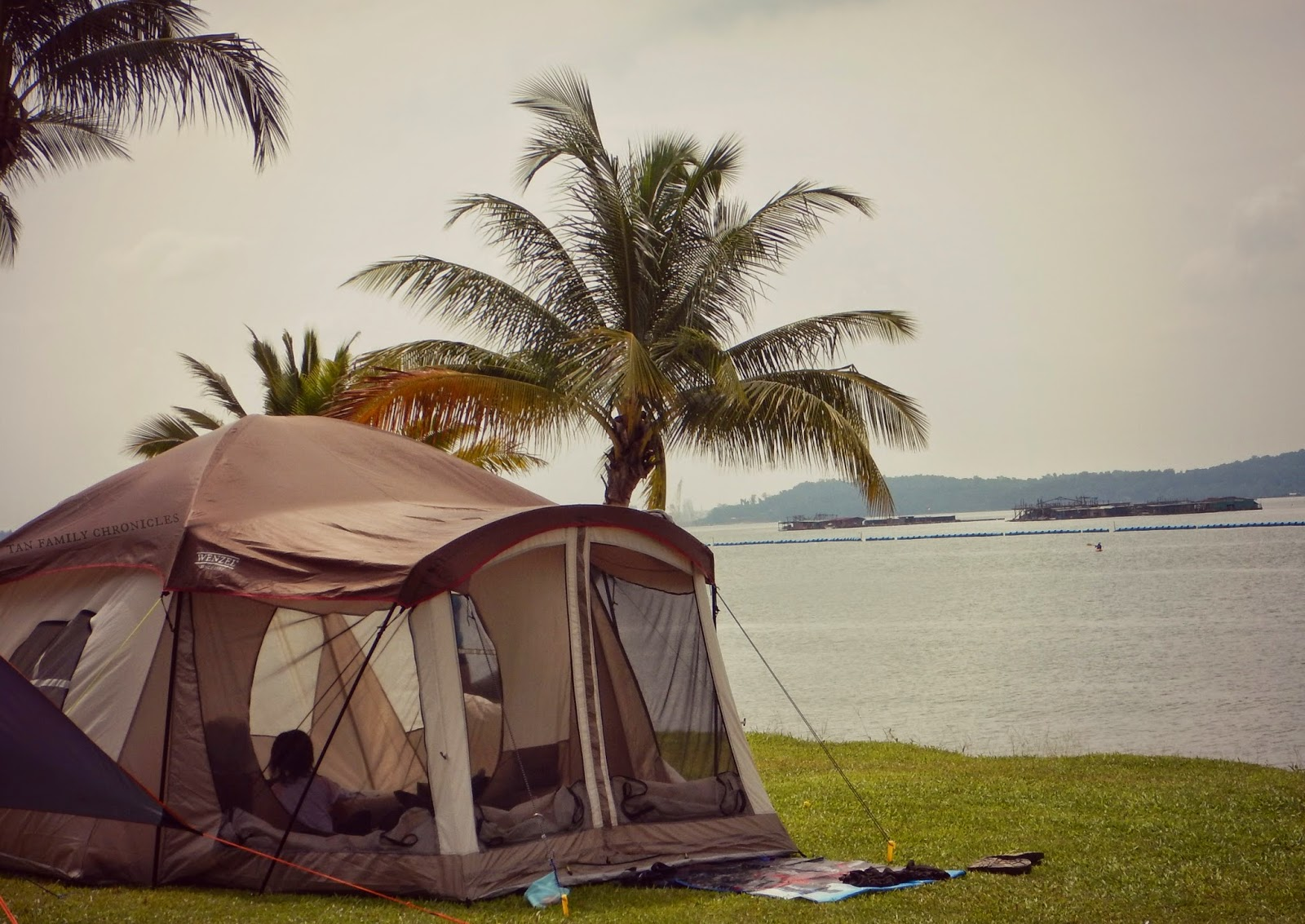 Couple Camping at Pasir Ris Park