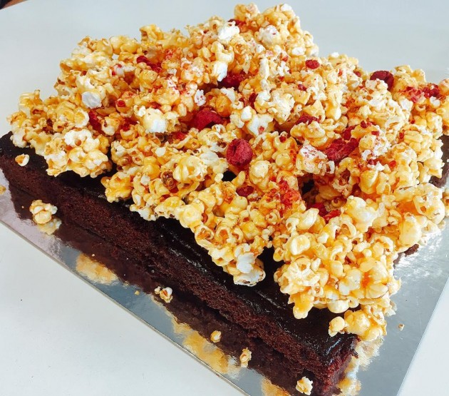Vegan Chocolate Popcorn Cake from BlackStar Pastry