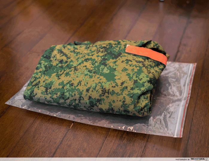 singapore army vacuum packed ziplock