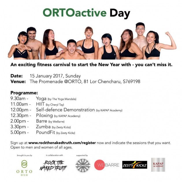 ORTOactive Day, fitness carnival, Rock The Naked Truth