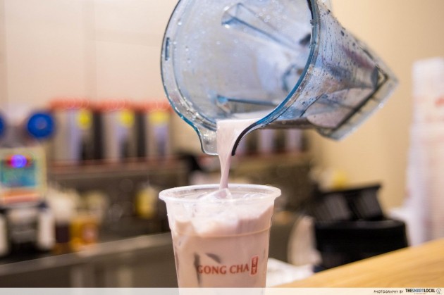 gong cha - taro milk tea