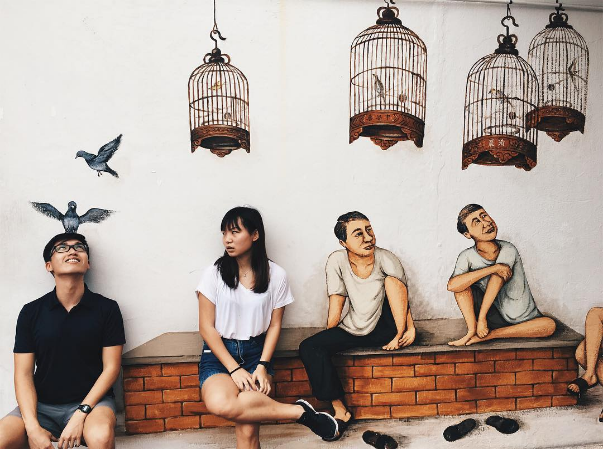 yip yew chong bird corner mural