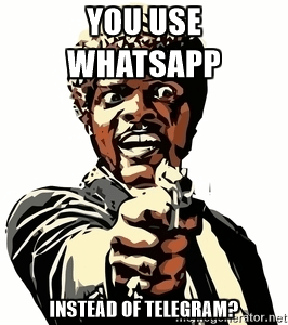 Telegram-WhatsApp Meme