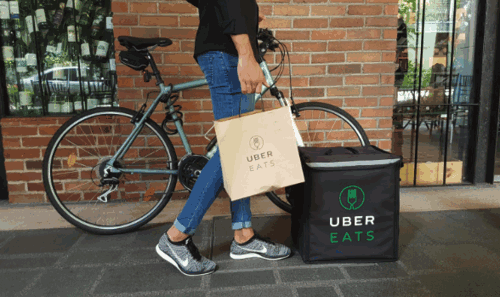 ubereats bike cycle walk delivery money part time jobs