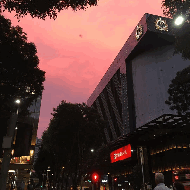 pink sky romantic sunset phenomenon