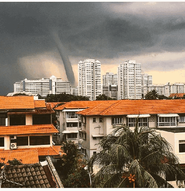 tornado sky waterspout singapore