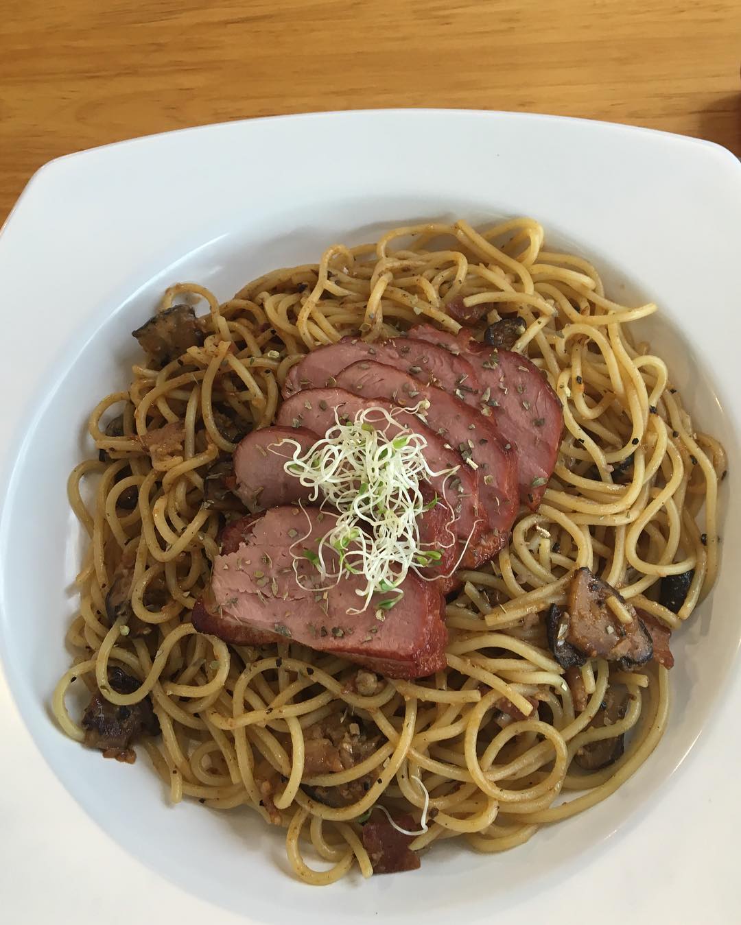 Smoked Duck Aglio Olio at Meld Grilled Kitchen.
