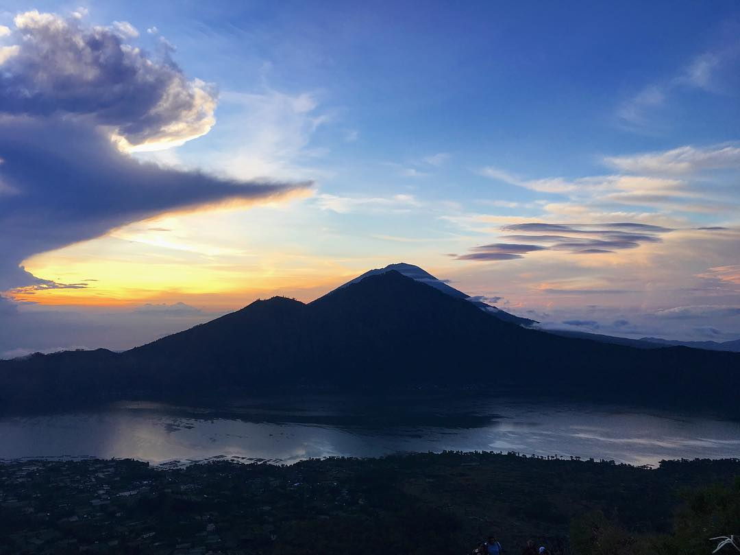 Sunrise view from Mount Batur, Bali