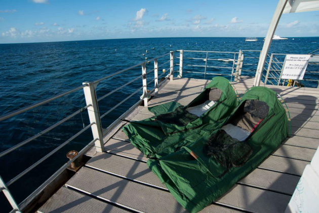 cairns great barrier reef sleepover sleeping bags