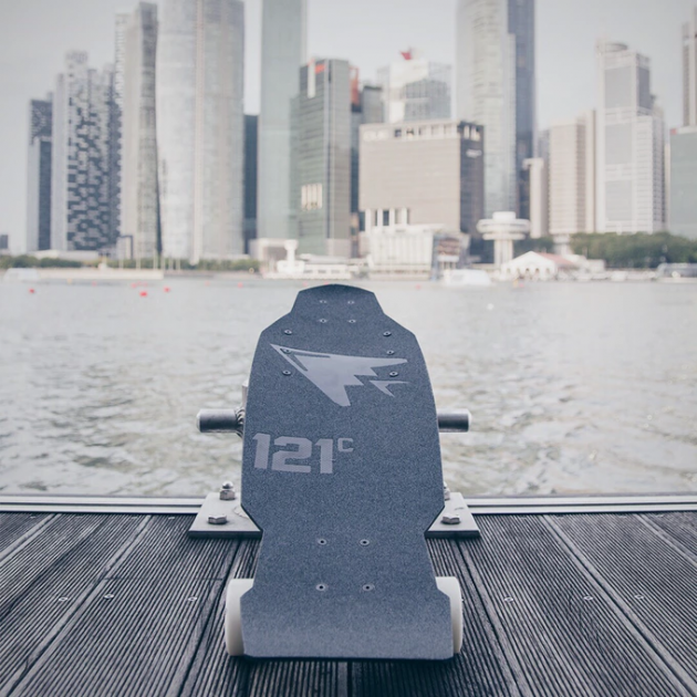 Singaporean Kickstarter Projects 121C Arc Aileron Pure Carbon Electric Skateboard