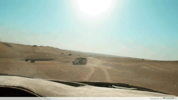 Cruising over sand dunes, Desert Safari Tour