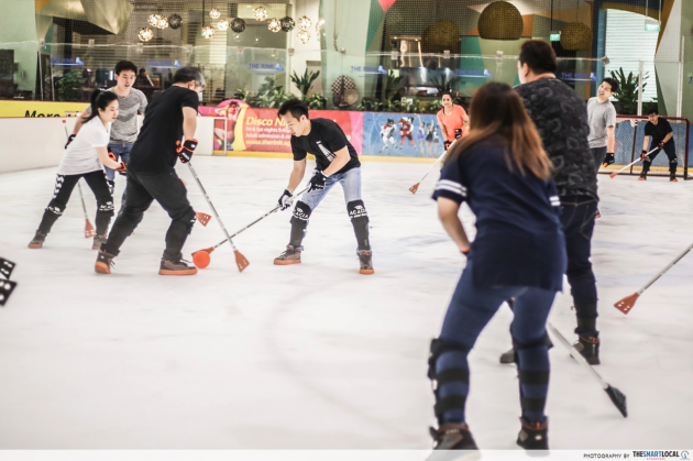 Broomball Game, JCube